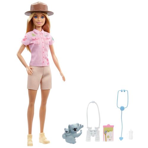 Boneca Articulada - Barbie Profissões Deluxe - Zoológico - Mattel