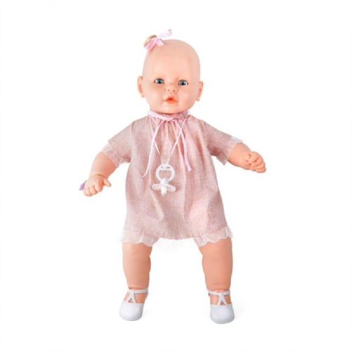 Boneca - Meu Bebê - Vestido Rosa e Bege - Estrela
