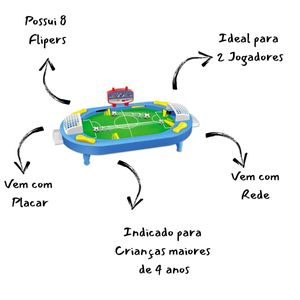 Jogo De Futebol Mesa Infantil Estilo Botão Brinquedo Menino