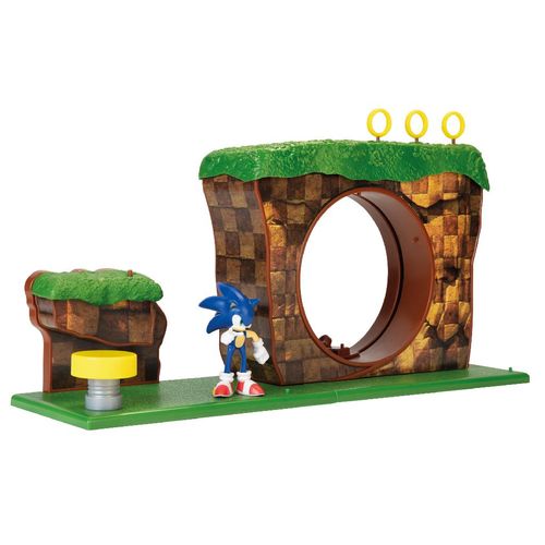 Playset e Mini Figura - Sonic - Green Hill Zone - Candide