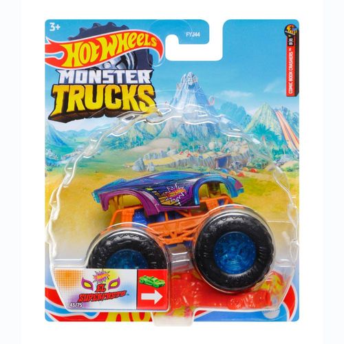 Veículo Die Cast - Hot Wheels - 1:64 - Monster Trucks - El Superfasto - Mattel