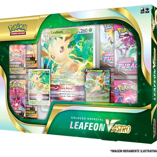 Box Pokémon - BOX Leafeon V-Astro - Pokemon - Copag