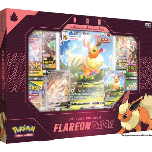 Box Pokémon - Box VMAX Flareon - Pokemon - Copag