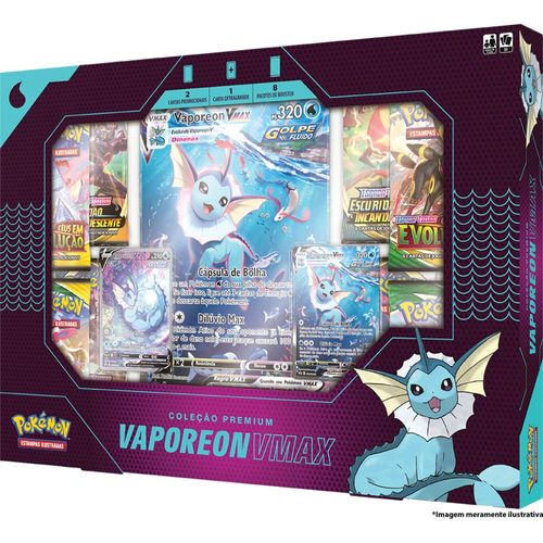 Box Pokémon - Box VMAX Vaporeon - Pokemon - Copag