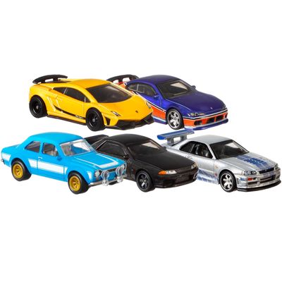 Hot Wheels - kit c/ 5 carrinhos - VELOZES E FURIOSOS - Ri Happy