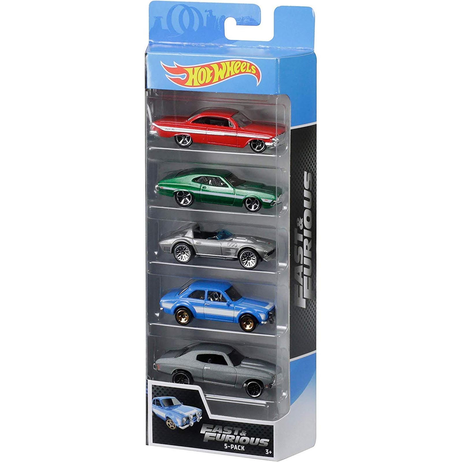 Hot Wheels - kit c/ 5 carrinhos - VELOZES E FURIOSOS - Ri Happy