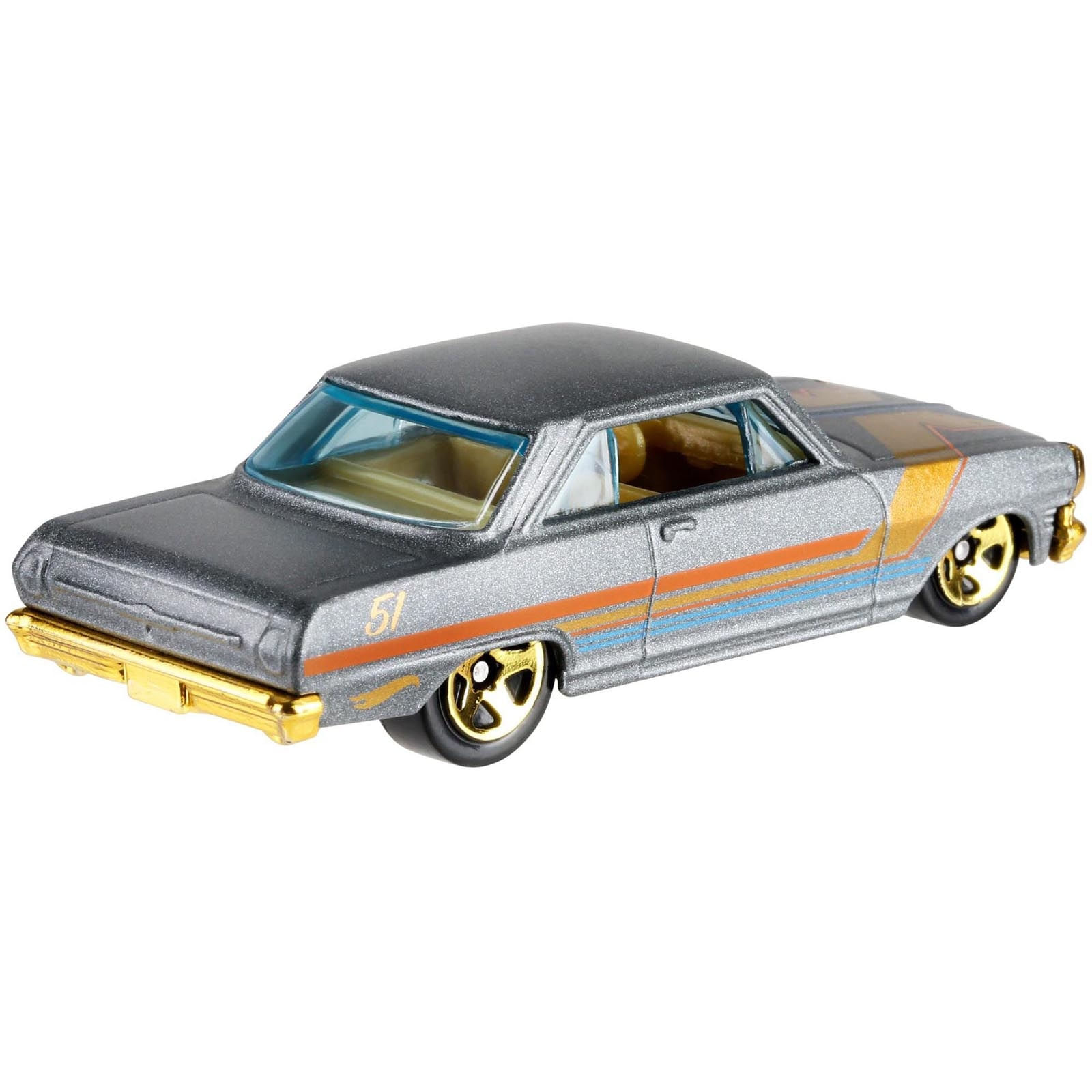 Hot Wheels - '63 Chevy II - Aniversário 51 Anos Satin & Chrome
