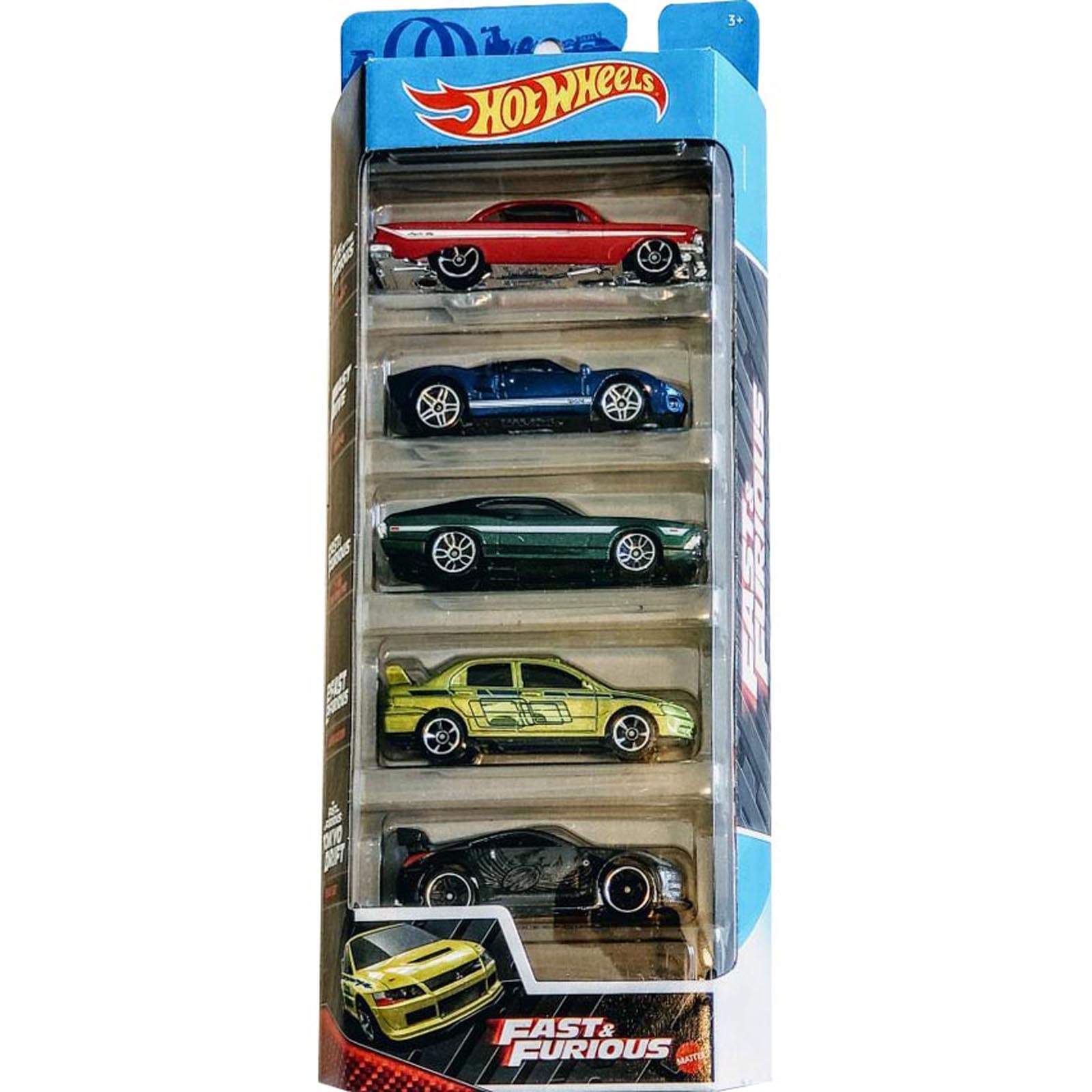 Hot Wheels - kit c/ 5 carrinhos - VELOZES E FURIOSOS - Ri Happy