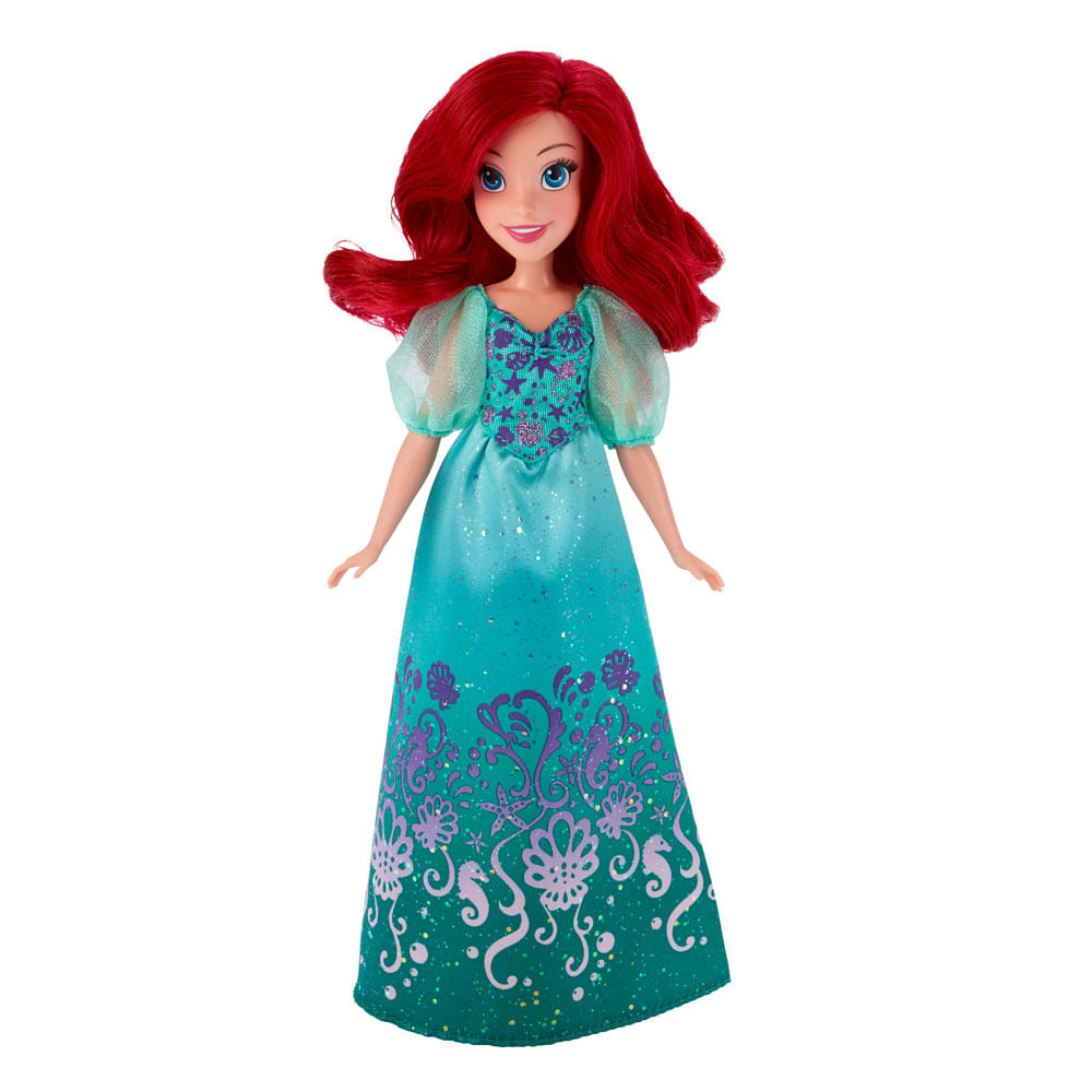 Boneca Clássica - Princesas Disney - Ariel Vestido Brilhante - Hasbro