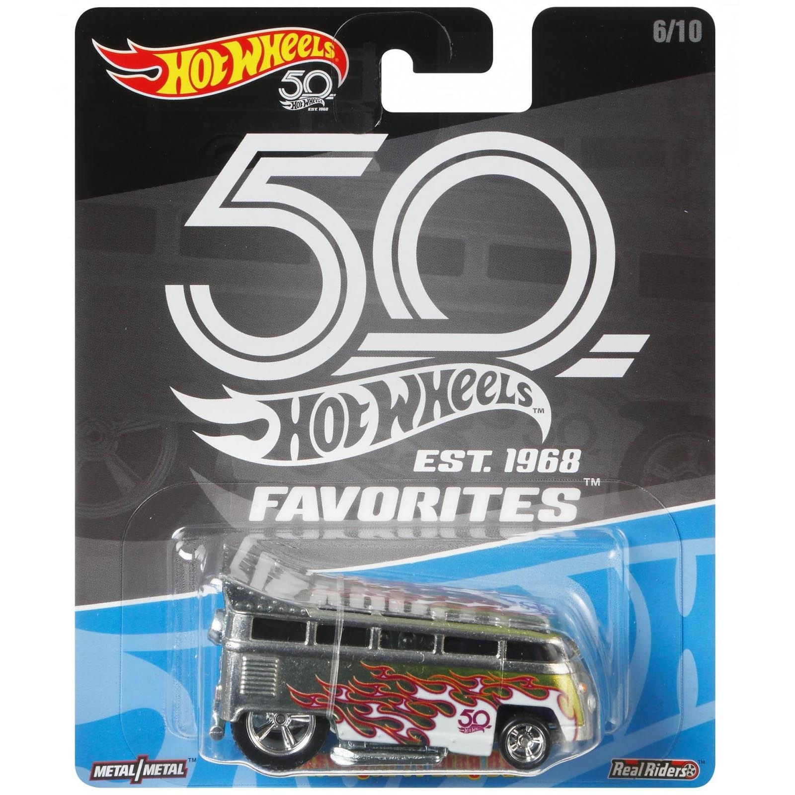 Hot Wheels - Volkswagen T1 Drag Bus - Favoritos 50 Anos - FLF41