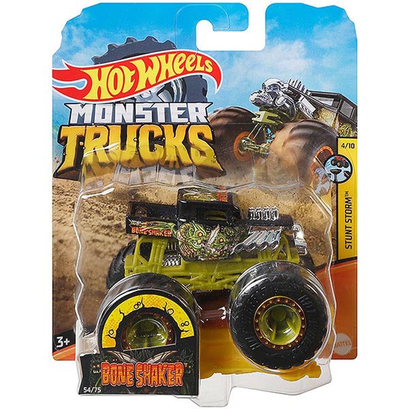 Hot Wheels - 1:64 - Bone Shaker - Monster Trucks - GJF40 - Ri Happy