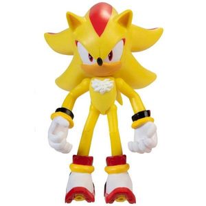 Brinquedo Boneco de 8cm Candide 3402 Super Sonic Articulado - Amarelo