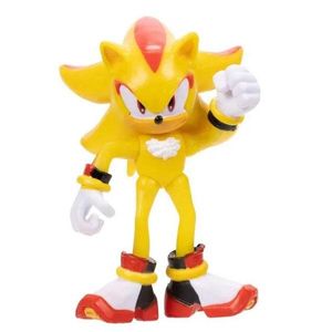 Brinquedo Boneco de 8cm Candide 3402 Super Sonic Articulado - Amarelo