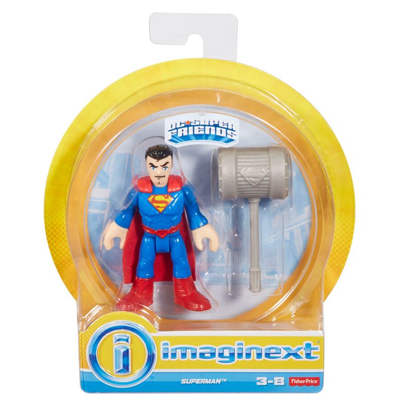Mini-Figura-de-Acao---DC-Comics---Imaginext---Superman-com-Acessorios-15-Cm---Mattel