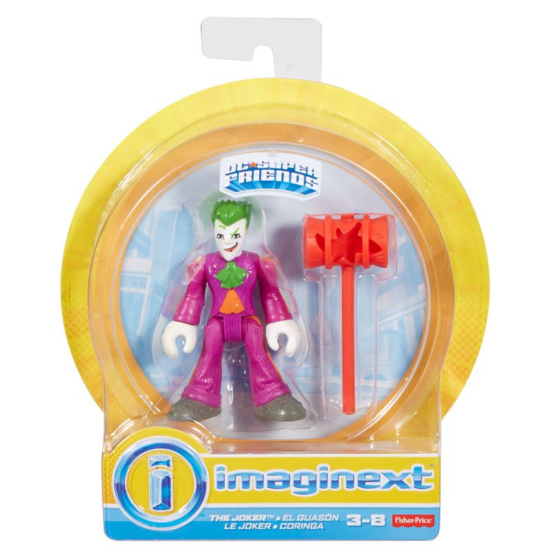Mini-Figura-de-Acao---DC-Comics---Imaginext---Coringa-com-Acessorios-15-Cm---Mattel