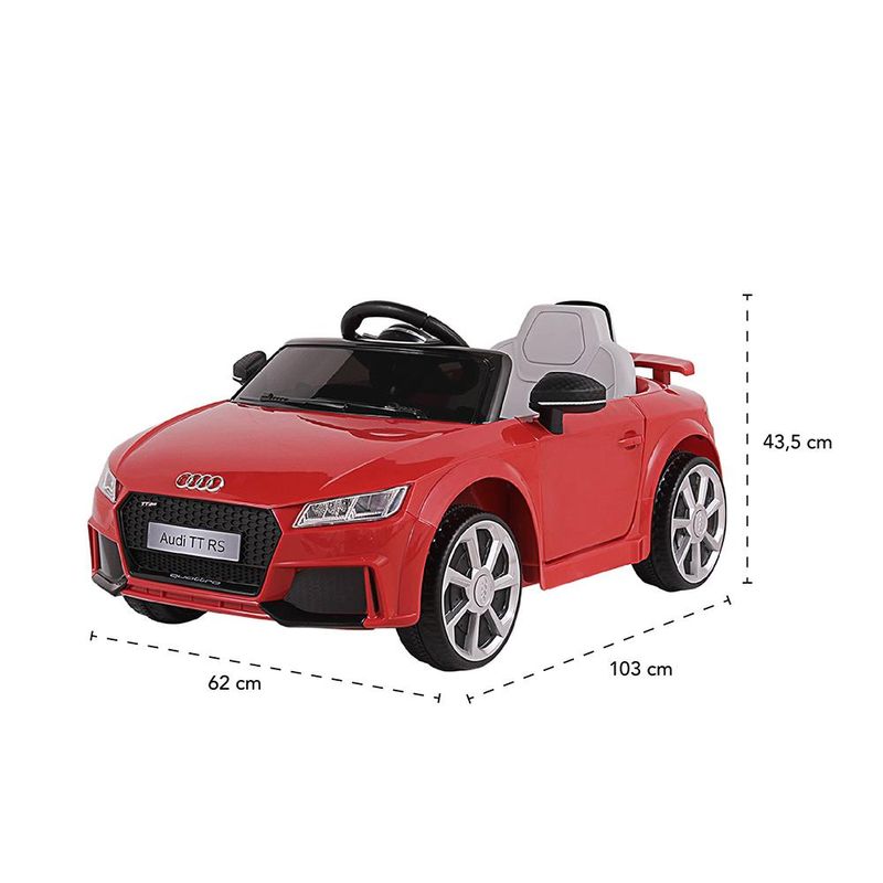 Carro-Eletrico-Infantil---12V---Audi-TT-RS---Bel-Fix---Vermelho-3