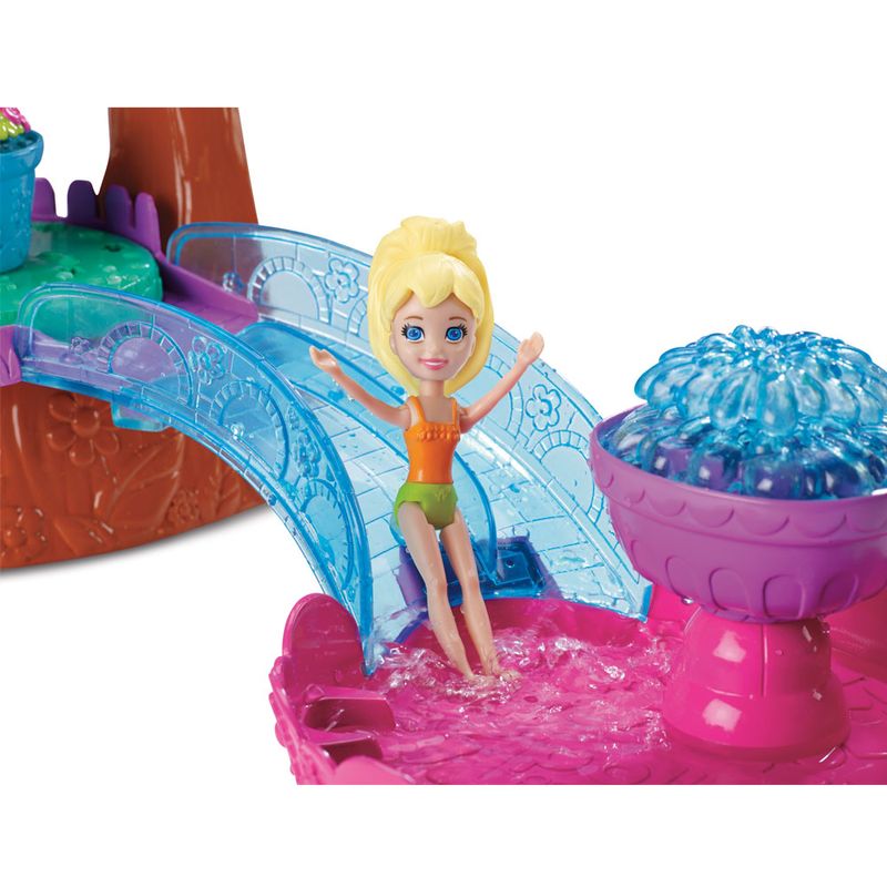 Playset-e-Mini-Boneca-Polly-Pocket---Diversao-na-Chuva---Mattel