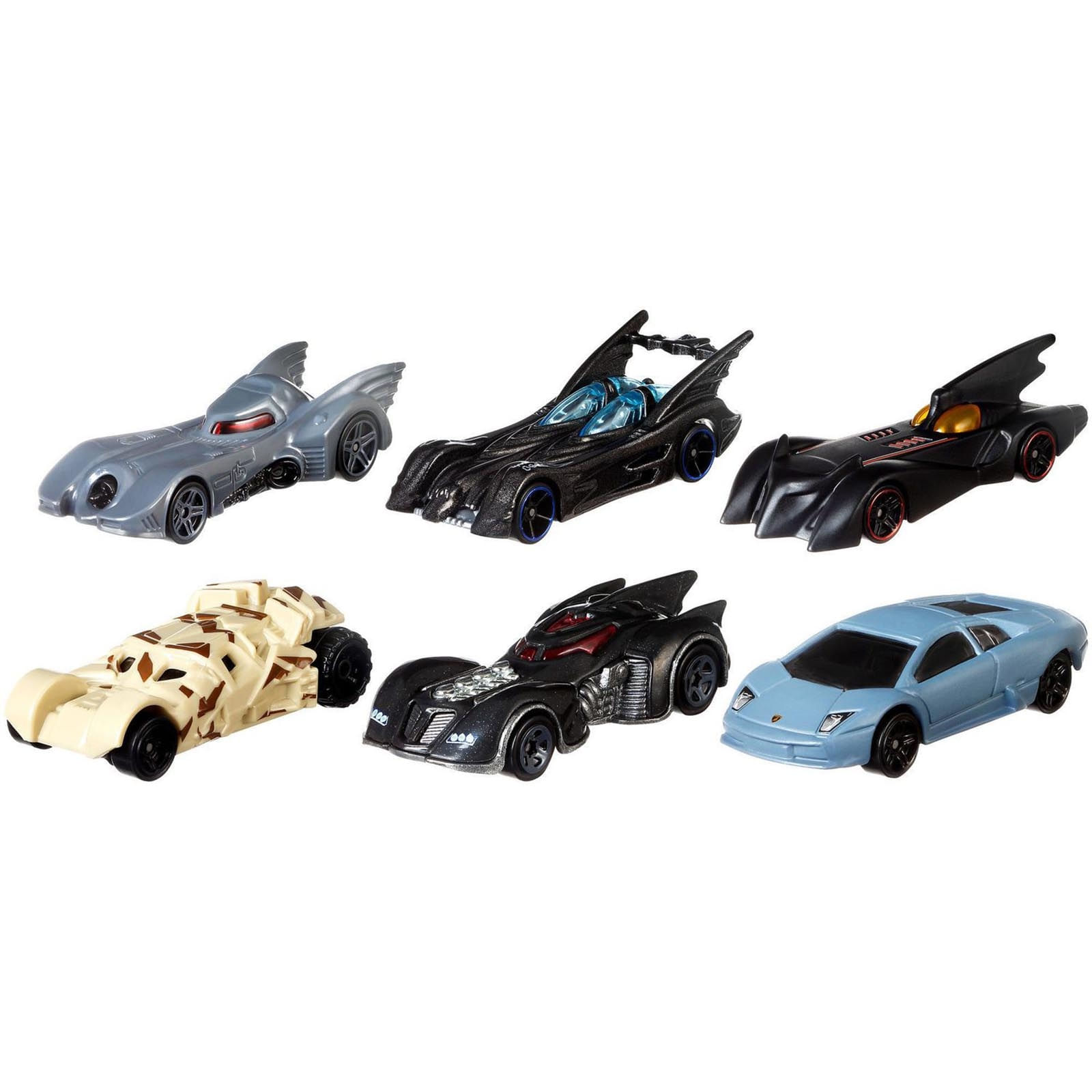 Hot Wheels - Set Completo 6 Miniaturas - Batman 2018 - Dc Comics