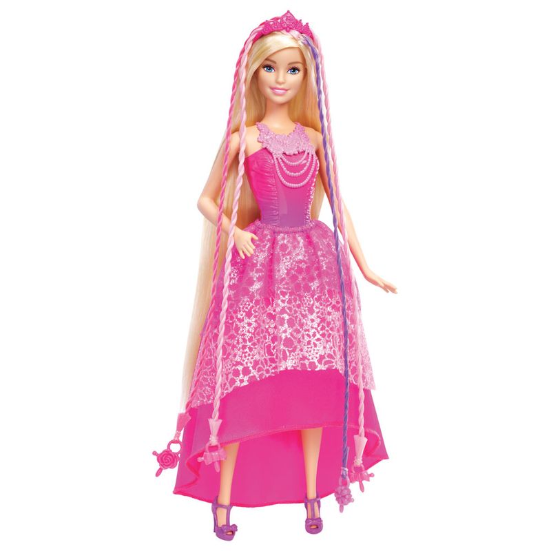 Boneca-Barbie---Reinos-Magicos---Penteados-Magicos---Barbie-com-Trancador---Mattel