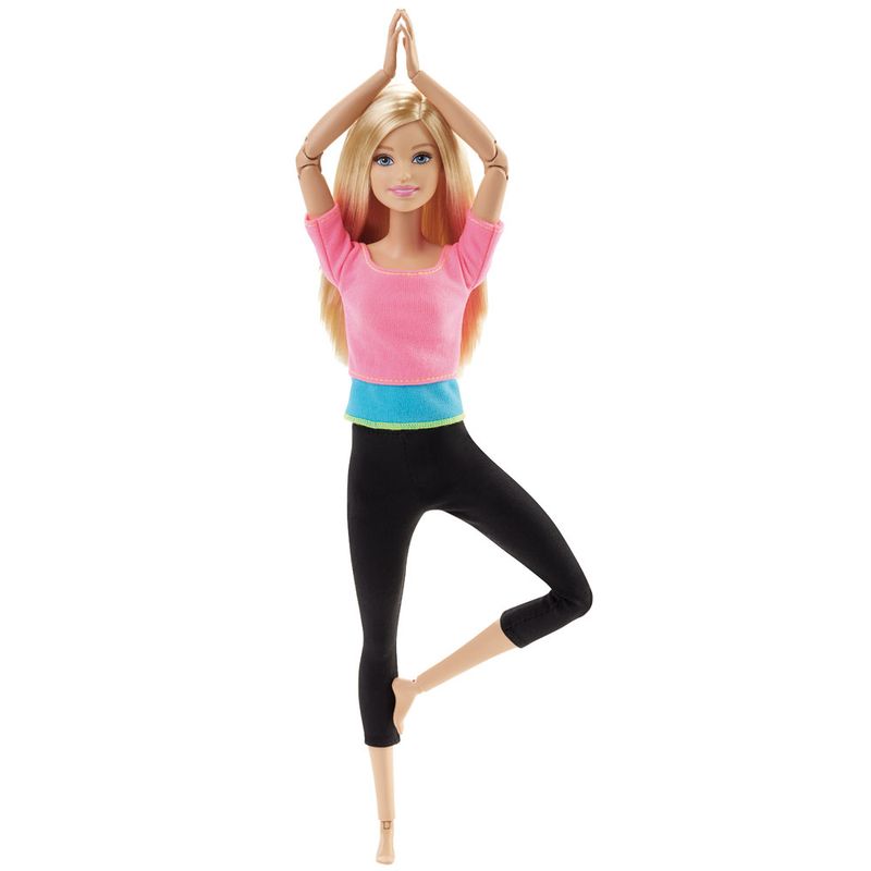 Boneca-Barbie-Articulada---Feita-para-Mexer---Blusa-Pink---Mattel