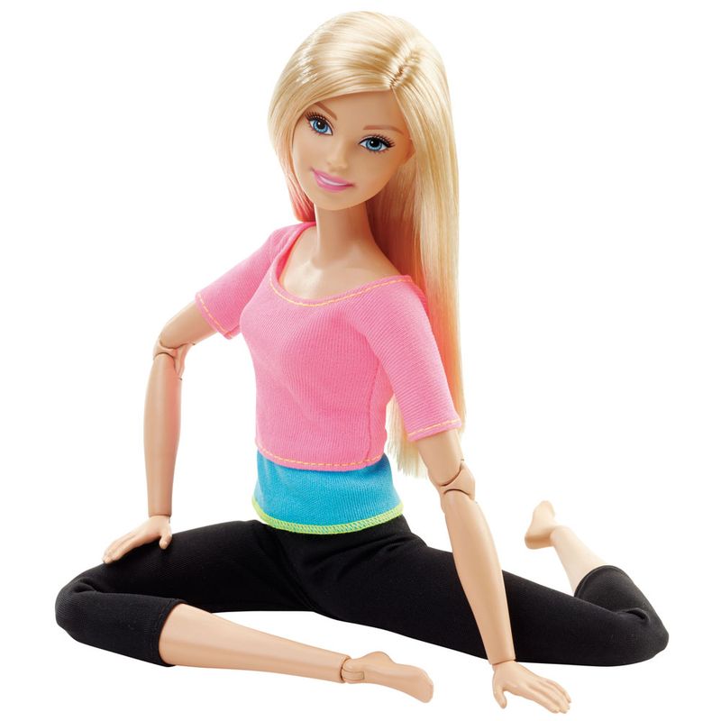 Boneca-Barbie-Articulada---Feita-para-Mexer---Blusa-Pink---Mattel