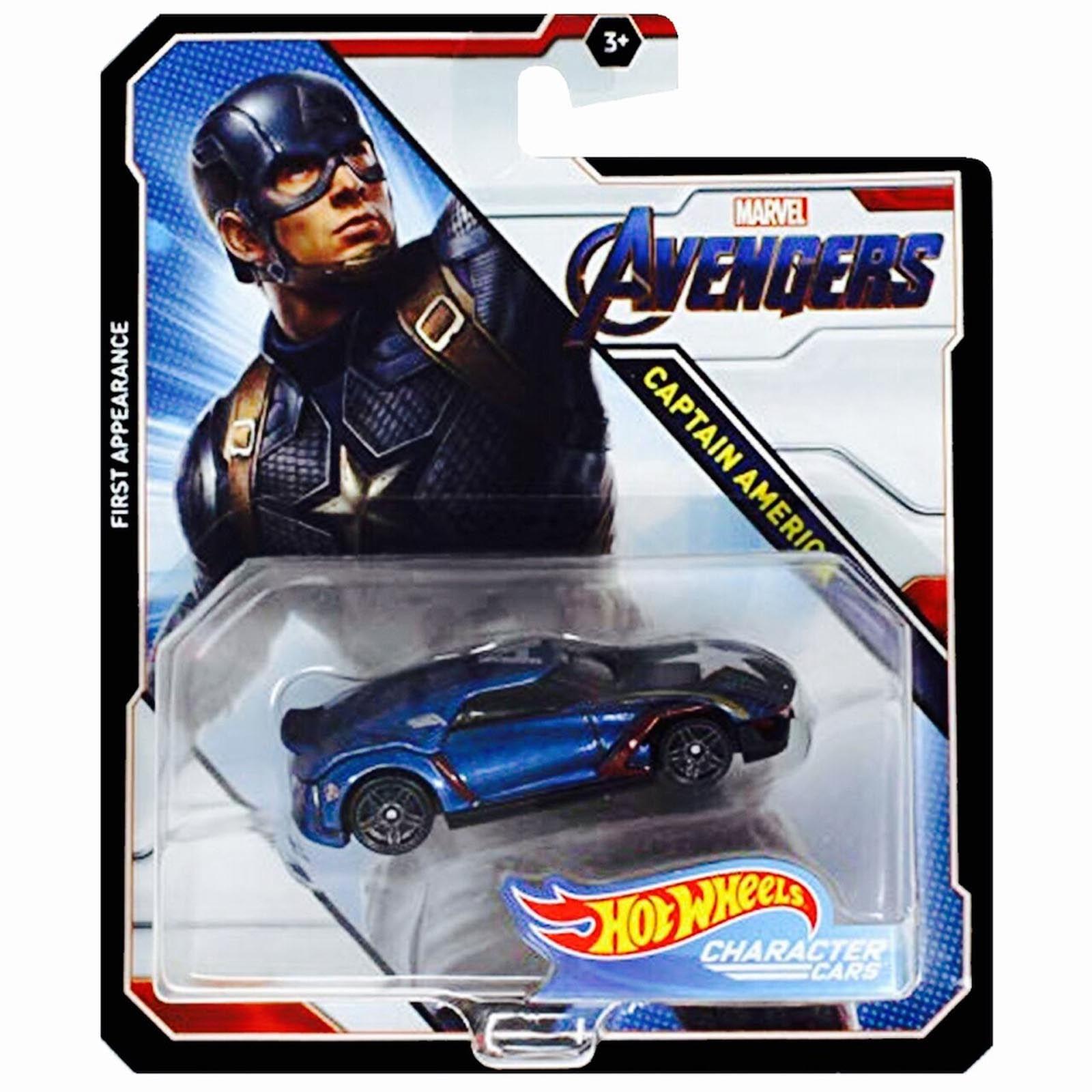 Hot Wheels Capitão América Marvel Character Cars GMH85