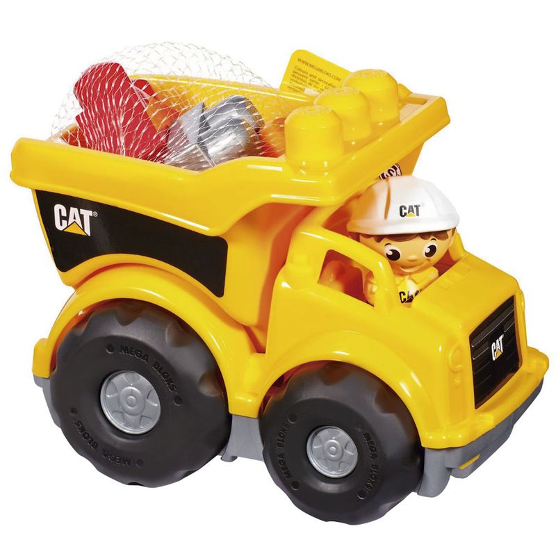 Conjunto-Mega-Bloks---First-Bloks---Caminhao-CAT---Mattel