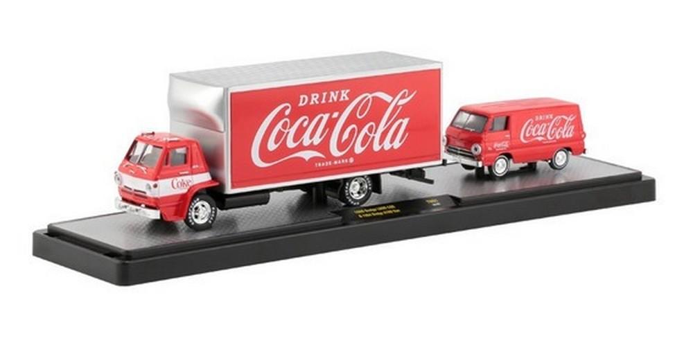 Miniatura Caminhão Dodge L600 Coe + Van 64 Coca Cola M2 1/64 - Ri Happy