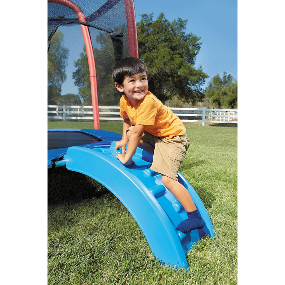 7 foot climb hot sale and slide trampoline