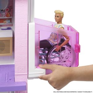 Casa da Barbie c/ Slide e Piscina, Elevador, Pet e Acessórios - Presente p/  Crianças 3-7 anos em Promoção na Americanas