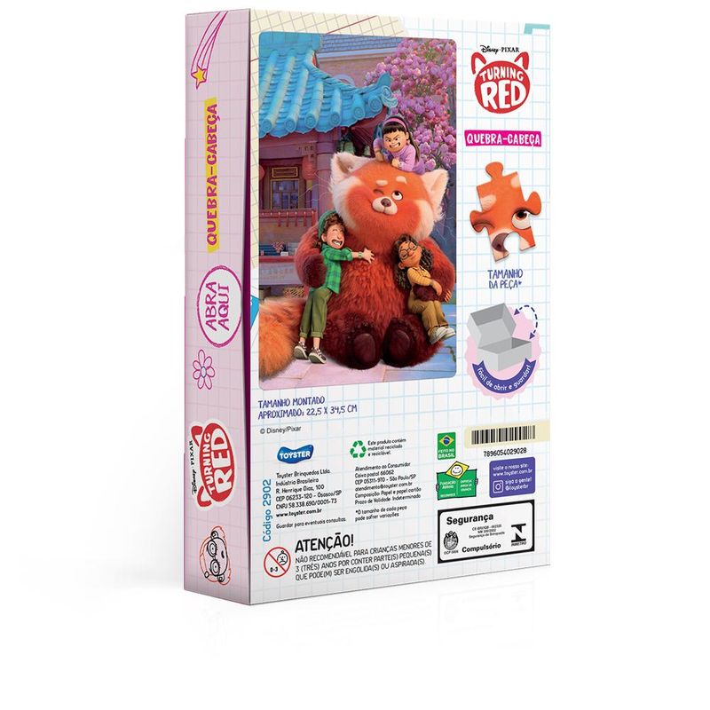 Quebra-Cabeca---Disney-Pixar---Turning-Red---100-Pecas---Toyster-1