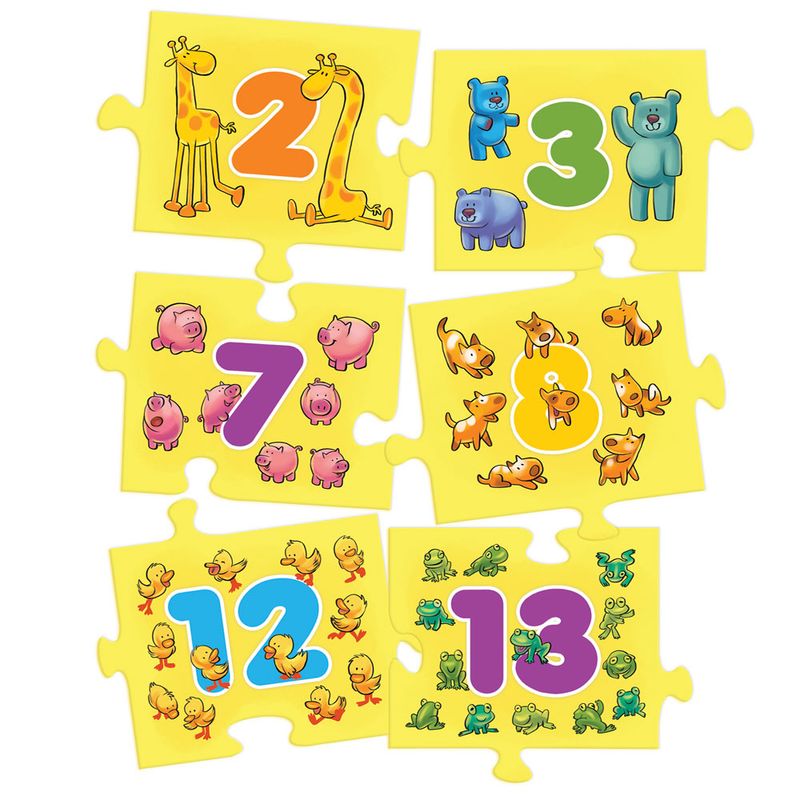 Quebra Cabeça Jogo Educativo 15 peças Grandes Descobrindo os Numeros 1 ao 5  Toyster - 002036 no Shoptime