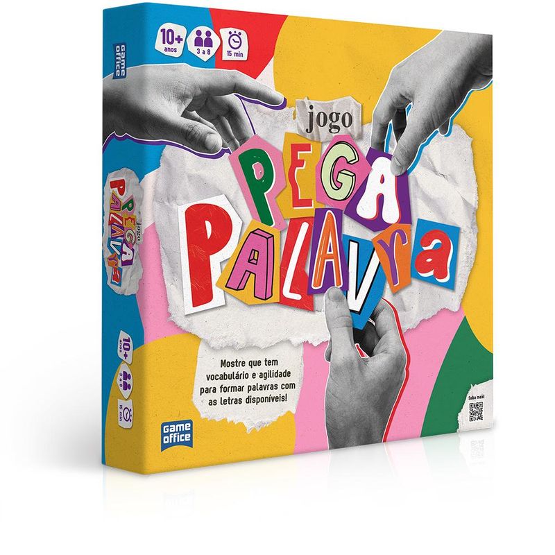 Jogo de Tabuleiro - Pega Palavra - Game Office - 3 a 8 Jogadores - Toyster