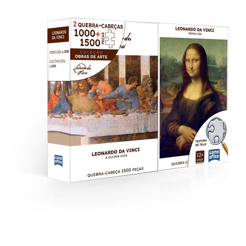 Quebra-Cabeca---Colecao-Obras-de-Arte---Leonardo-Da-Vinci---Monalisa-e-A-Ultima-Ceia---Toyster-0