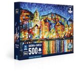 Quebra-Cabeca---500-Pecas---Game-Office---Leonid-Afremov---Cidade-a-Noite-no-Porto---Toyster-0