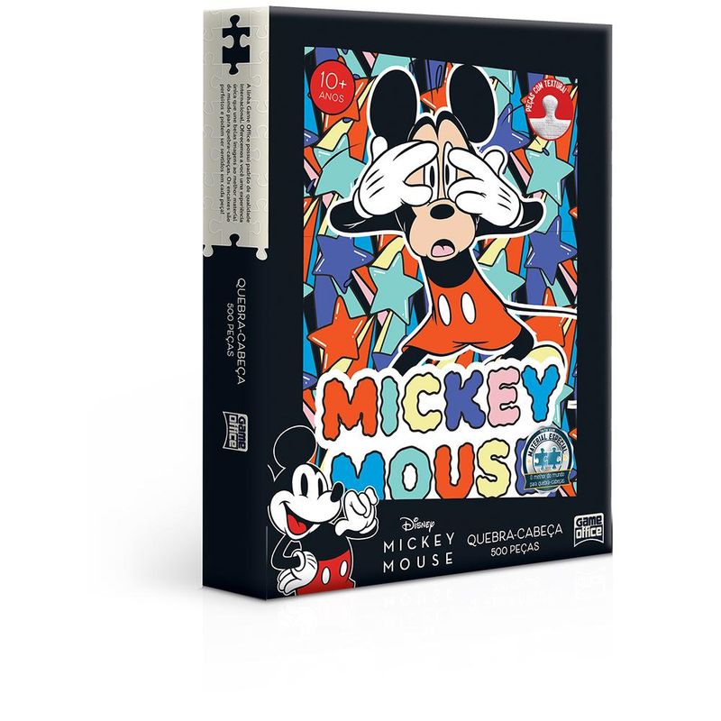 Quebra-Cabeça - Disney - Mickey Mouse - 500 Peças - Game Office