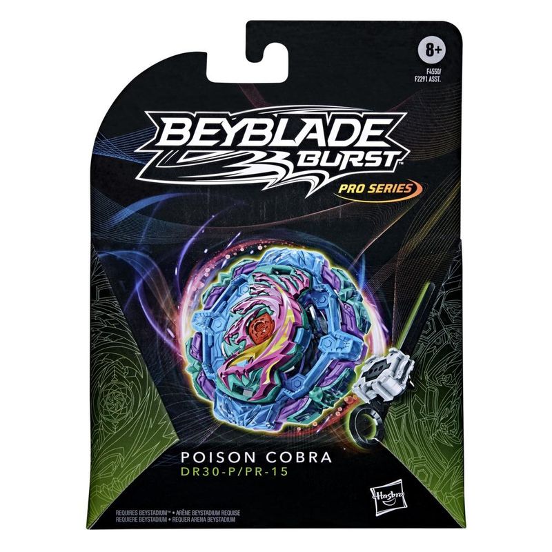 Piao-de-Batalha-com-Lancador---Beyblade-Burst---Pro-Series---Poison-Cobra---Hasbro-4