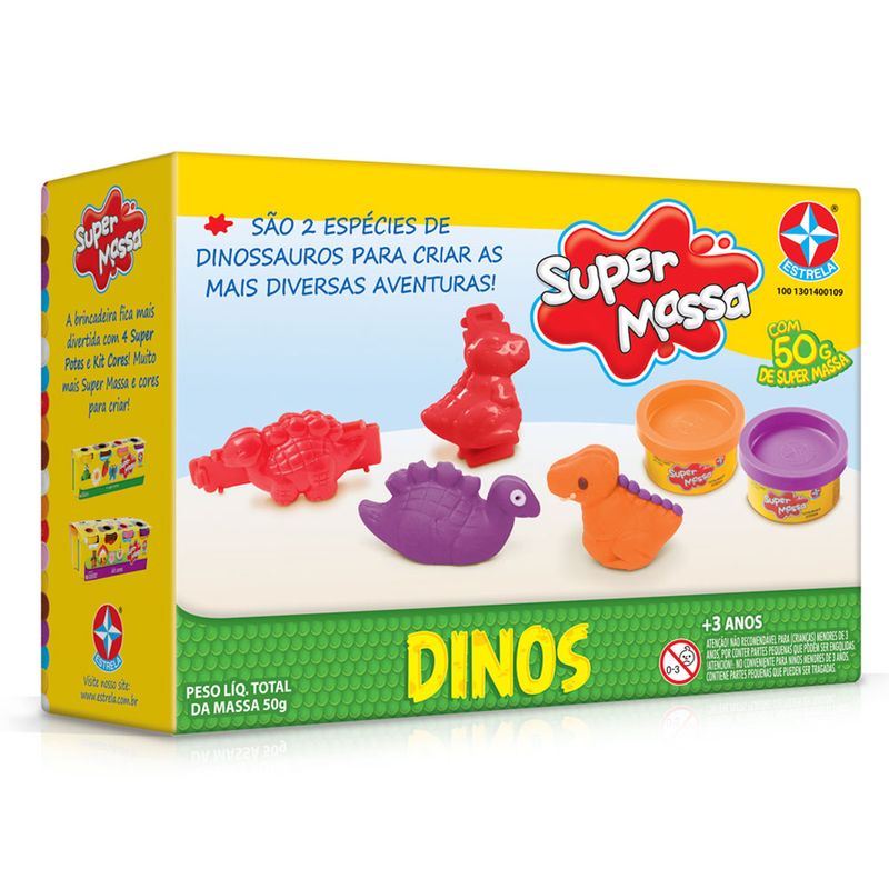 Massa-de-Modelar---Super-Massa---Dinos-Sortidos---Estrela