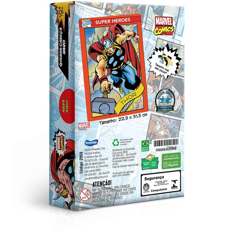 Quebra-Cabeca---Marvel-Comics---Thor---500-Pecas---Game-Office---Nano---Toyster-1