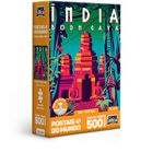 Quebra-Cabeca---500-Pecas---Game-Office---Postais-do-Mundo---India---Bodh-Gaya---Nano---Toyster-0