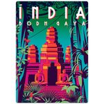 Quebra-Cabeca---500-Pecas---Game-Office---Postais-do-Mundo---India---Bodh-Gaya---Nano---Toyster-2