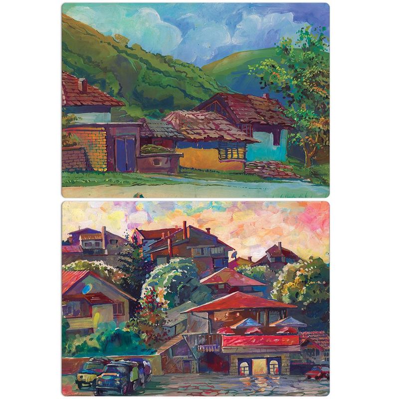 Quebra-Cabeca---Game-Office---Paisagens-Bulgaras---Entardecer-na-Cidade---Manha-no-Campo---Toyster-2