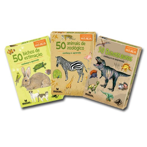 Jogo de Cartas - 50 Dinossauros - Galápagos