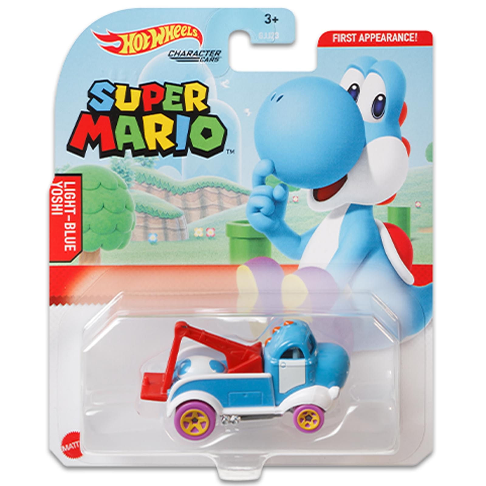 Hot Wheels - Light-Blue Yoshi - Super Mario - Character Cars - GRM39 ...