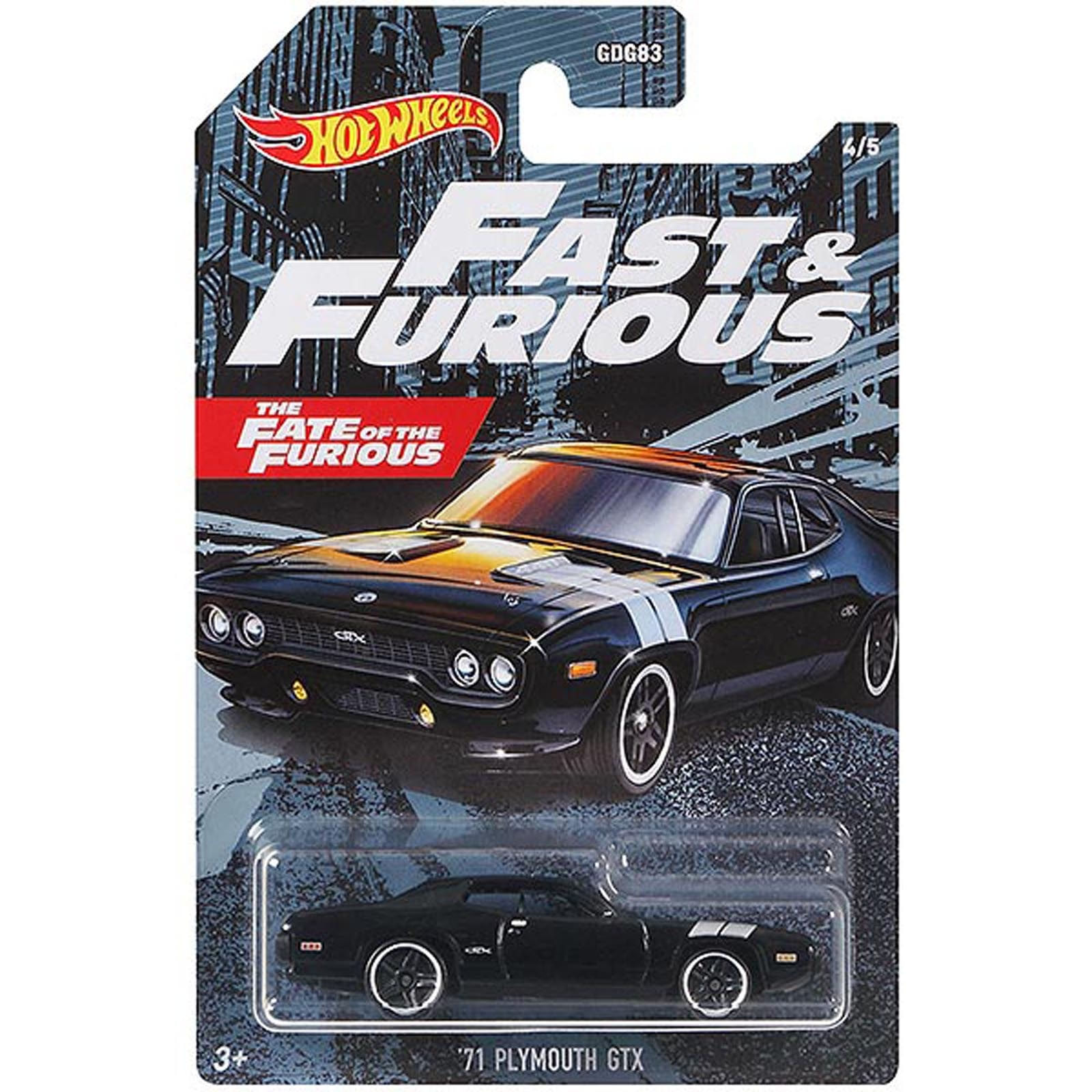 Hot Wheels Fast & Furious ミニカーセット Hot Wheels - '71 Plymouth GTX - Velozes e Furiosos - GRP57 - Ri Happy