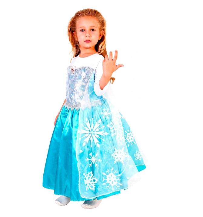 Fantasia Elsa Frozen Infantil Premium Detalhada M 5 8 Ri Happy 3252
