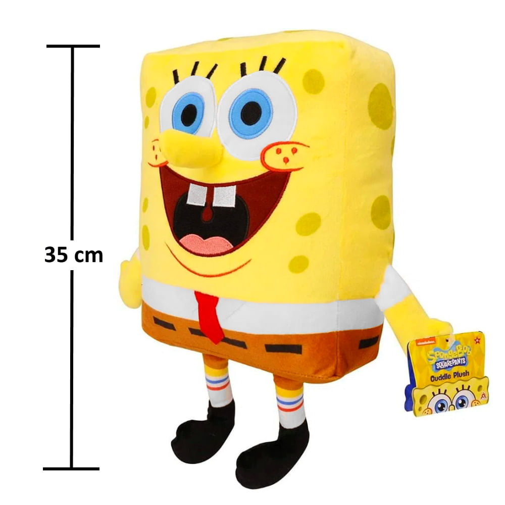 Boneco de Pelúcia do Bob Esponja Grande 35cm Multikids - Ri Happy
