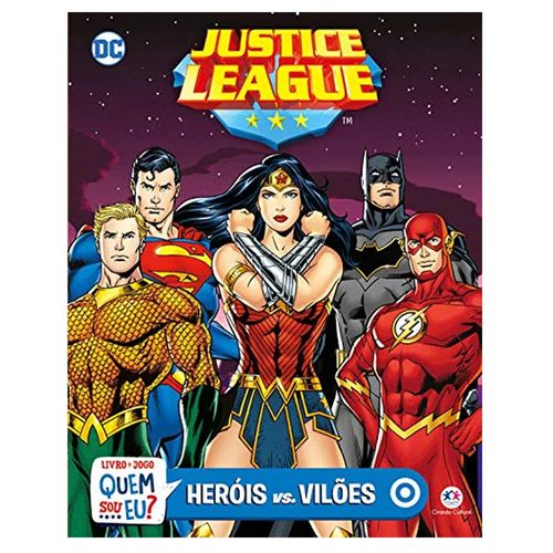 Livro e Jogo - DC Comics - Liga da Justiça - Heróis e Vilões - Ciranda Cultural