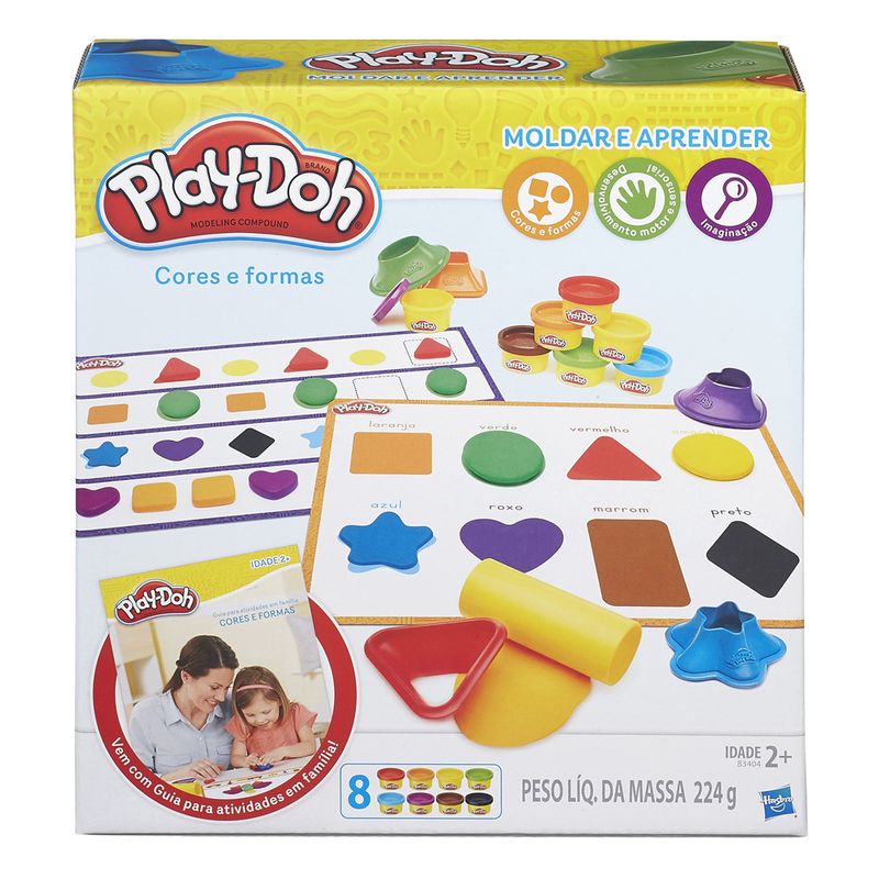 Massa-de-Modelar---Play-Doh---Aprendendo-Cores-e-Formas---Hasbro