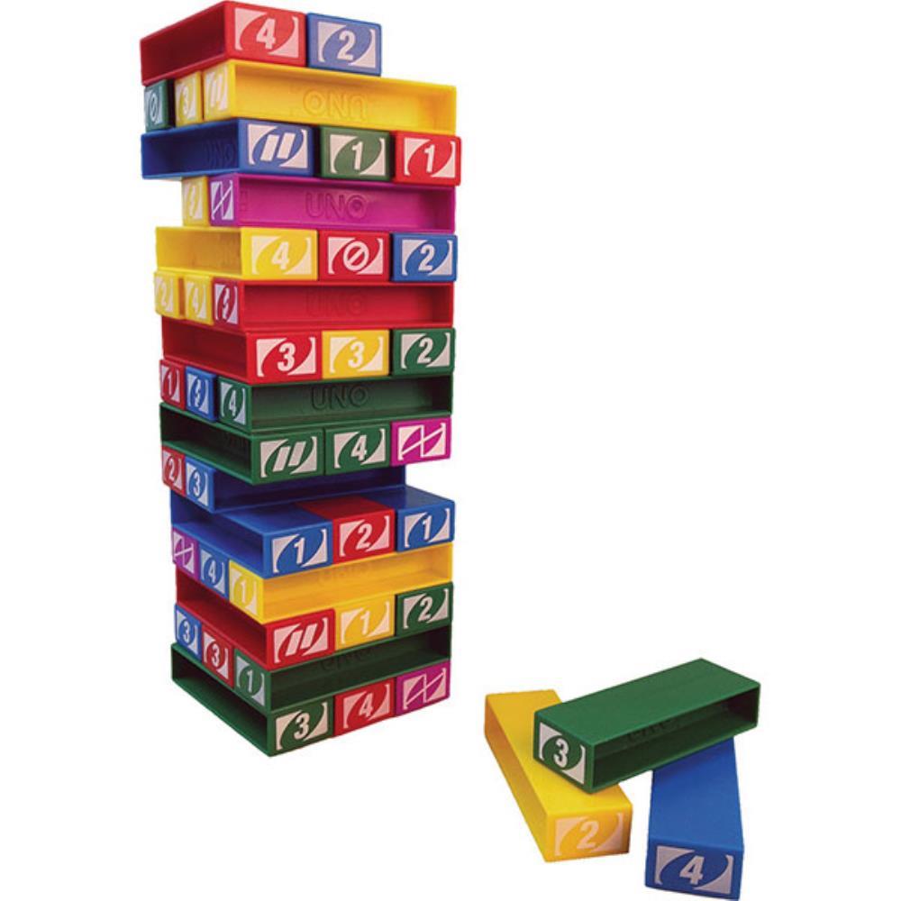 Jogo Uno Stacko Torre De Empilhar Mattel - Ri Happy